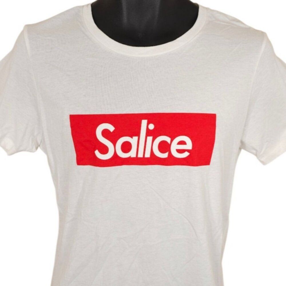 Salice Rose T Shirt Womens Size Large White Social Media Influencer Tee